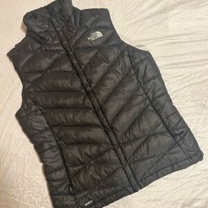The North Face Charcoal Quilted Vest